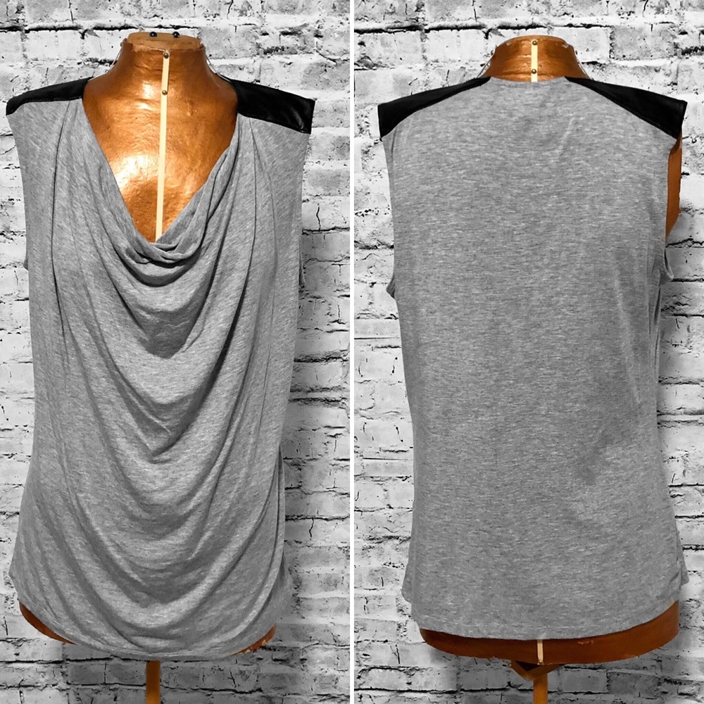 Banana Republic Gray and Black Tank Top